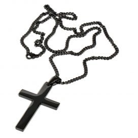 Steel Cross Halskette